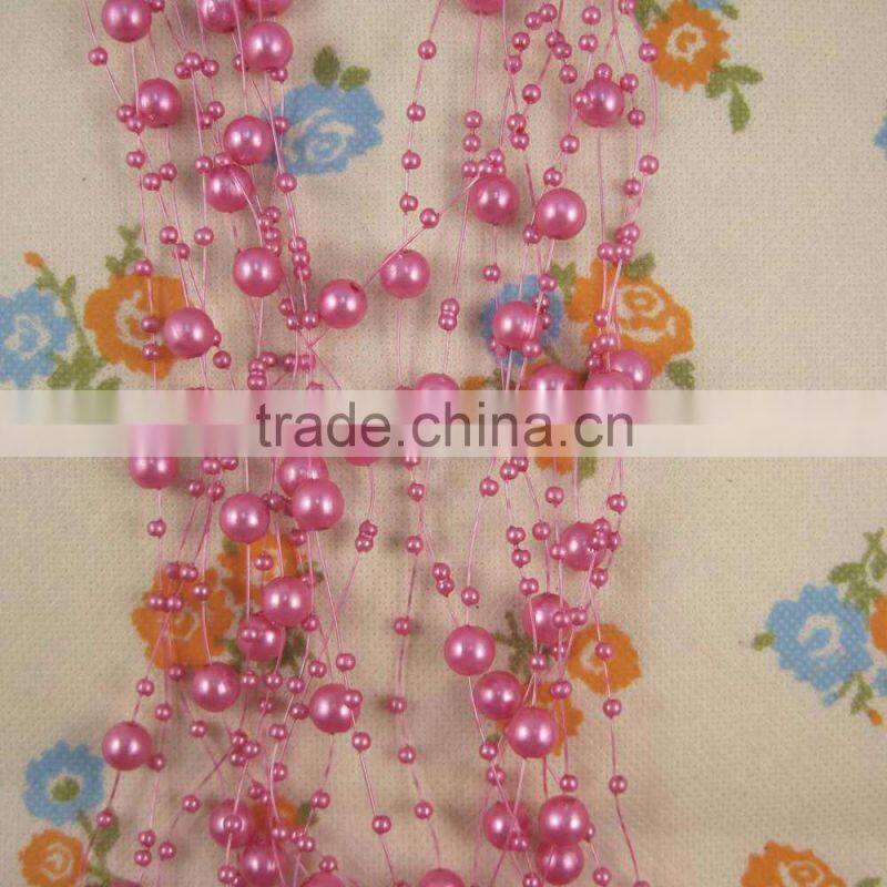 2014 round pearl beads garland wedding centerpiece flower table decoration christmas DIY crafting accessories