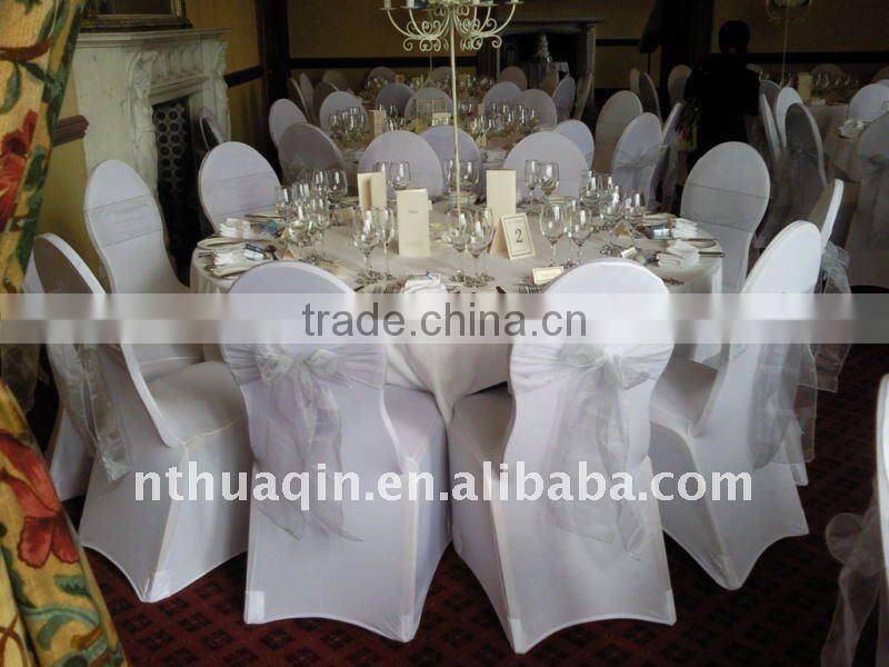 white wedding spandex chair cover for banquet