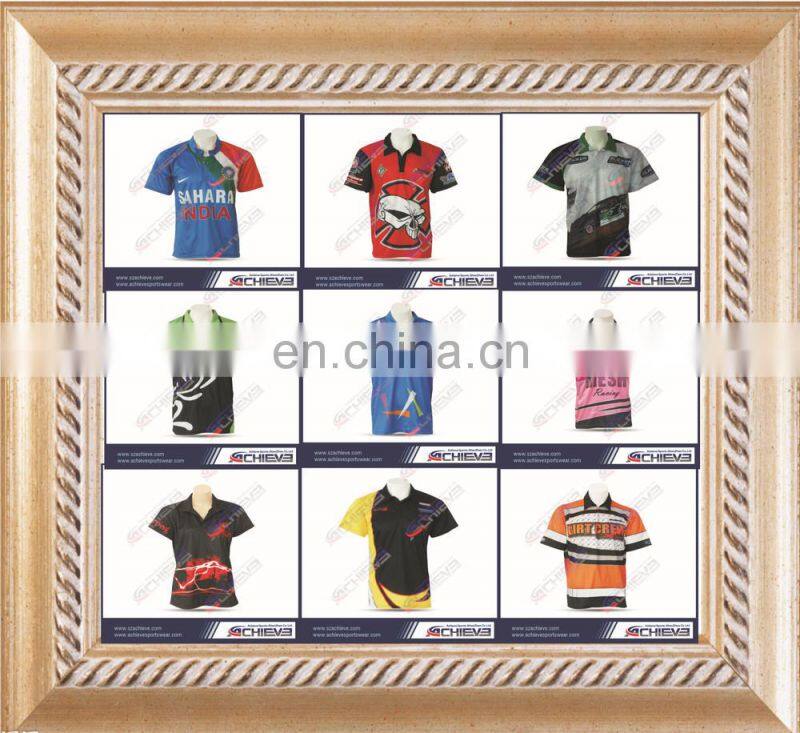 2017 Custom made new model Cricket Jerseys Pattern Sublimated Cricket team Jersey