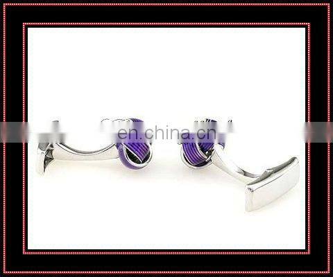 fashion enamel metal knot cuff-links