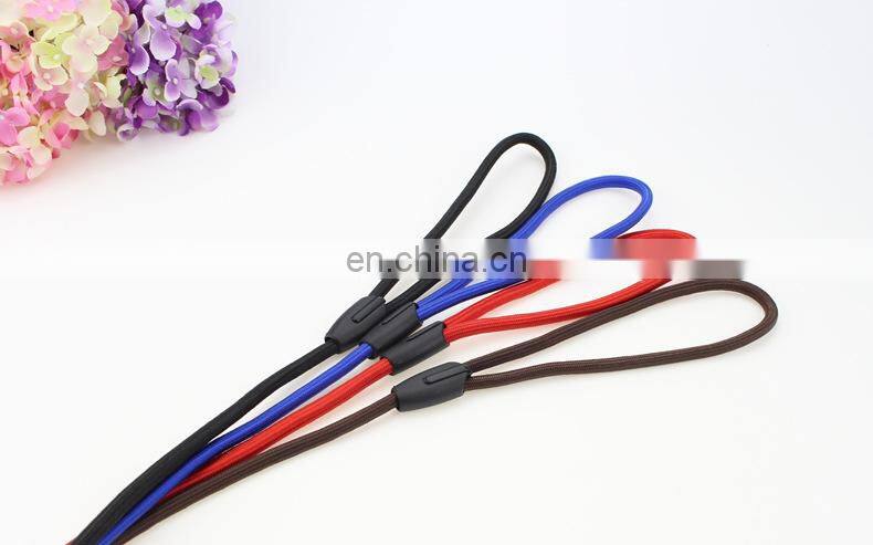 Nylon Dog Training Leash Dogs P Chain Slip Collar Walking Leads Rope S M L For Small Medium Breeds Chihuahua Teddy