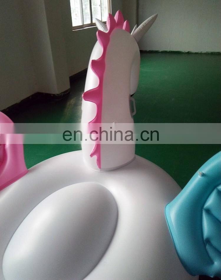 6P Giant Swimming Inflatable Pegasus Pink and Blue Wings Pool Float With EN71 Certification