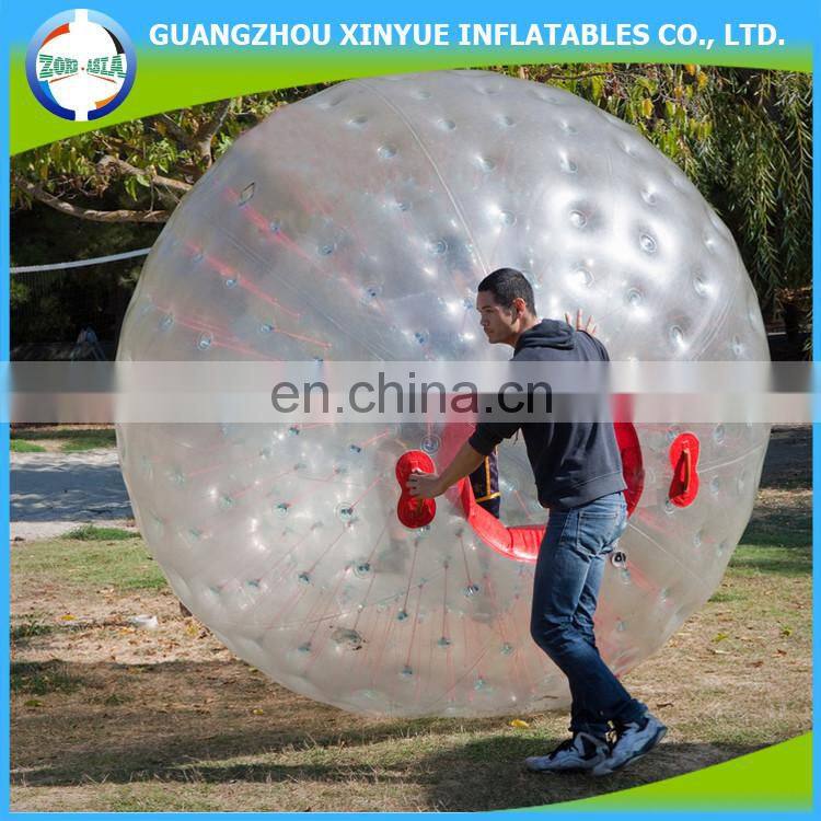Top sale nice design clear inflatable land grass walking ball