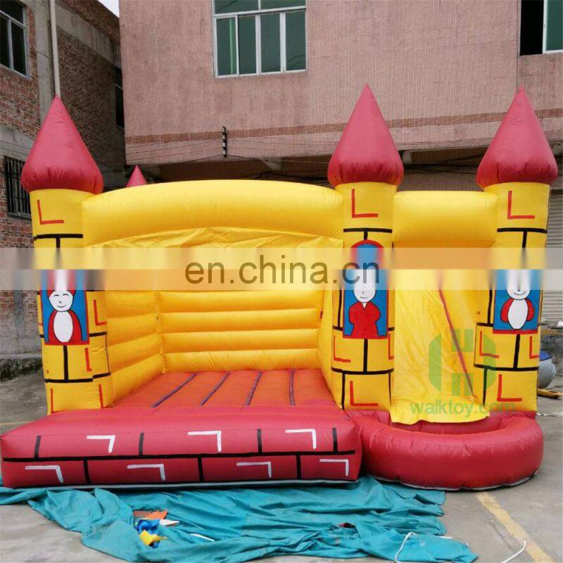Hola red and yellow colorful PVC tarpaulin inflatable bounce house for sale
