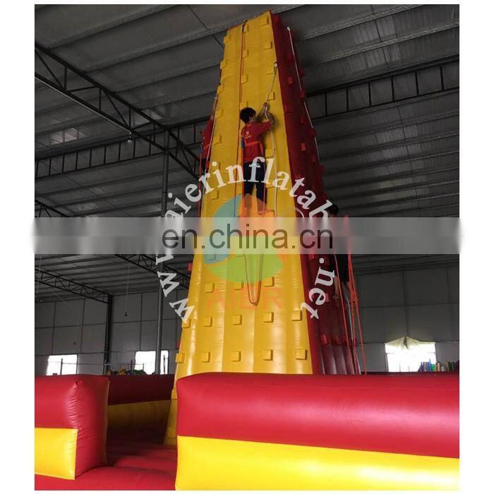 2016 popular inflatable climbing tower sport games for adults