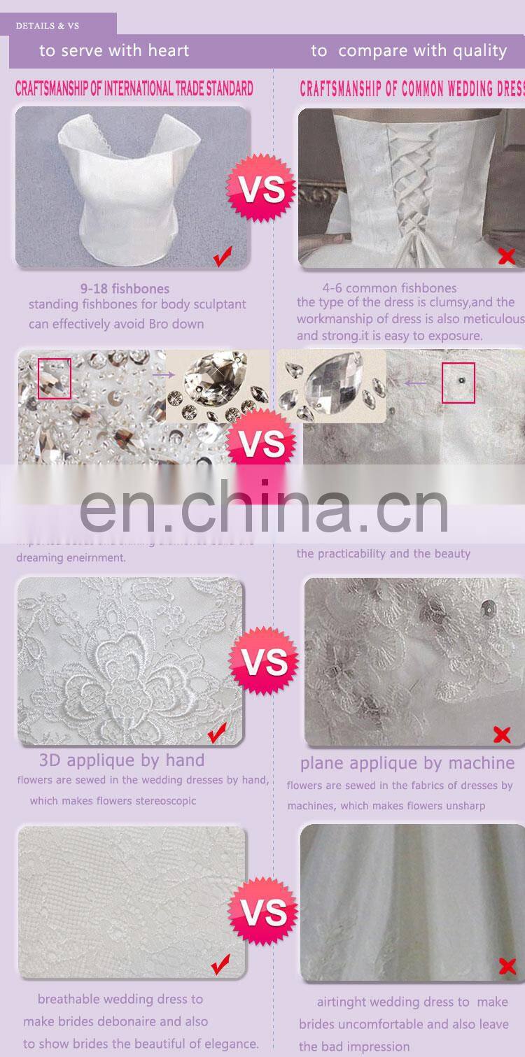 Complicated Handcraft Luxury Beaded Long Train Mermaid Corset Wedding Dress For 2016