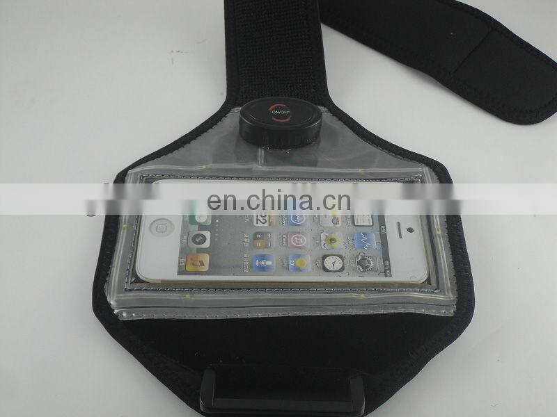 Hot sale led light armband for iphone waterproof armband case for mobile phone led light armband