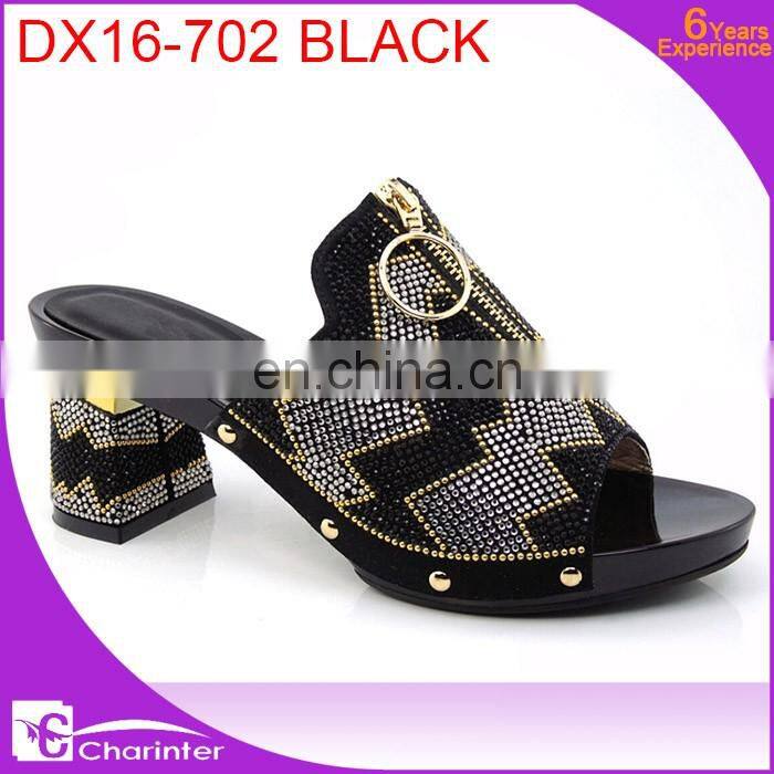 wholesale italian ladies shoes ladies high heel shoes ladies slipper with stones