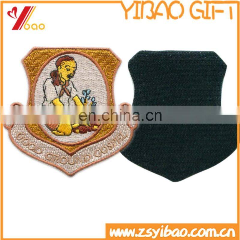 vivid figure design embrodery patch with iron on back