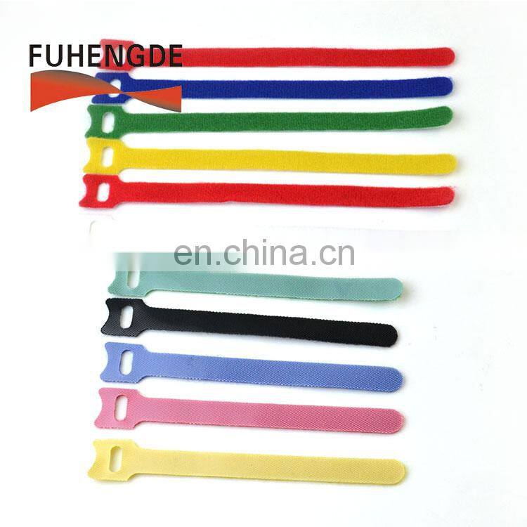 Multi-usage Woven Hook to Woven Loop double side magic cable ties