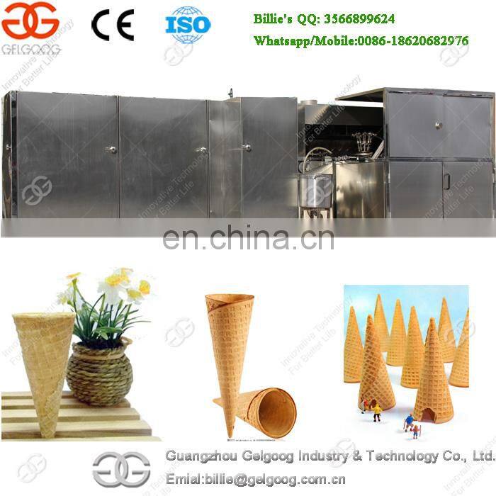 Easy Operation High Quality Pizza Wafer Cone Maker Industrial Ice Cream Cone Wafer Making Machine For Sale
