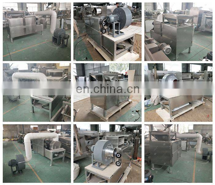 Compact Structure Peanut Groundnut Kernel Half Separating Cutting Peeler Coco Bean Peeling Machine