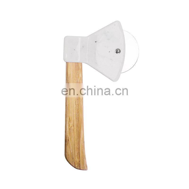Wholesale Kitchen Accessories Good Grips Stainless Steel Sharp Pizza Cutter Wheel with Bamboo Handle