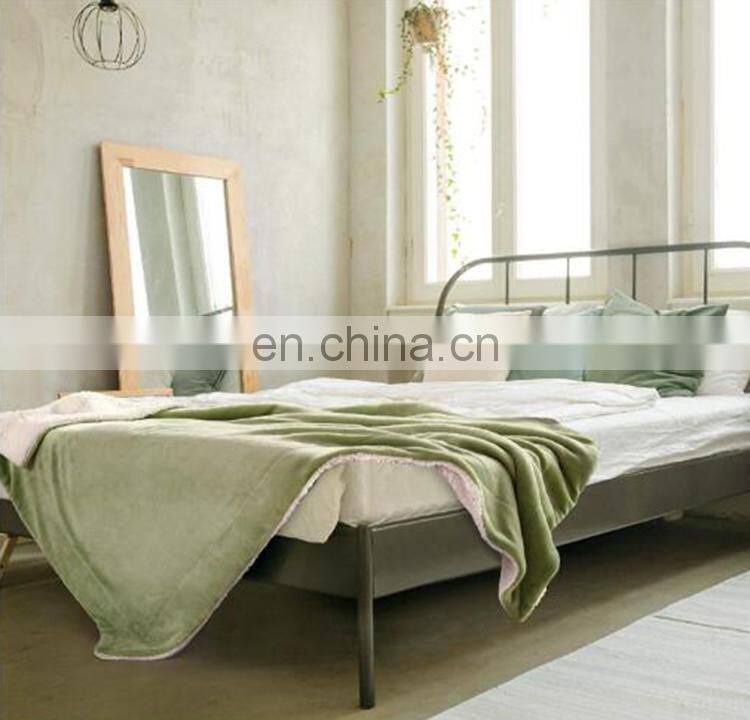 best seller in usa knitted warm soft 100% polyester flannel sherpa fleece throw blanket for winter china suppliers