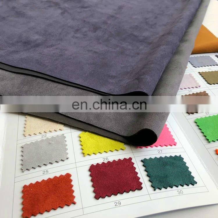 100% Polyester Warp Weft Wholesale Suede Sofa Car Seat Fabric