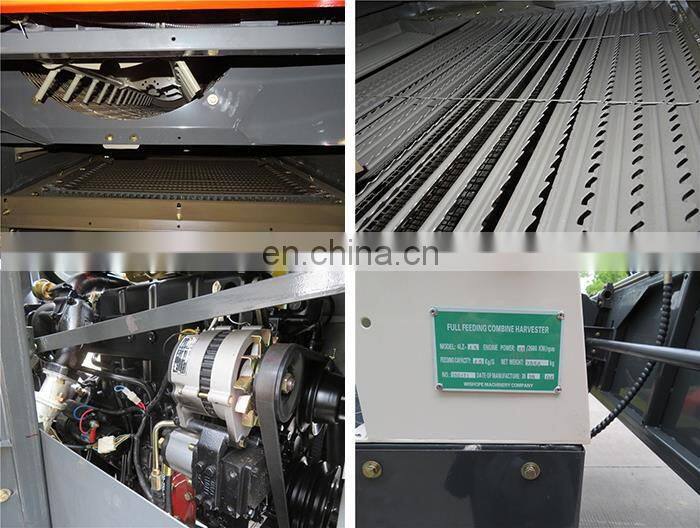88hp Kubota Similar Small Tank Rice Wheat Harvester Combine