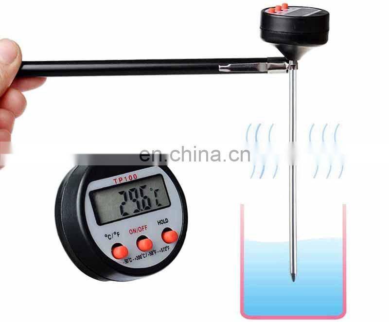 LED Display Lab Thermometer With Stainless Steel Probe