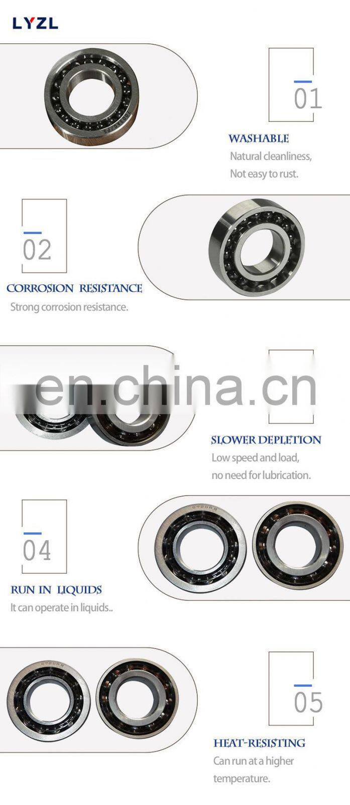 Superior Quality 3200 3201 3202 3203 3204 3205 3206 3207 Double Row Angular Contact Ball Bearing Ball Bearing