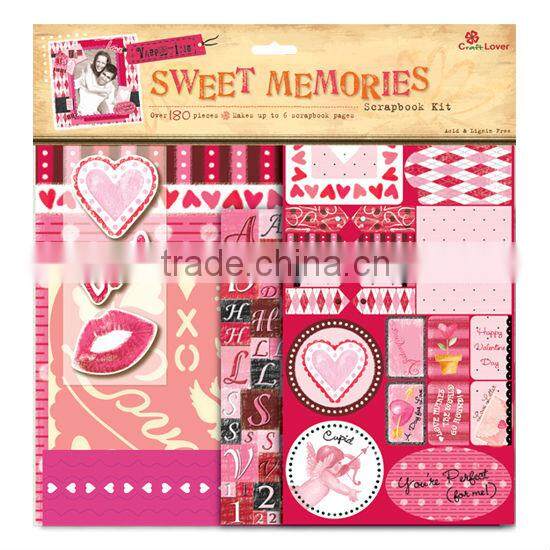 DIY Craft Set Sweet Memories Spring Flower Scrapbook Kit