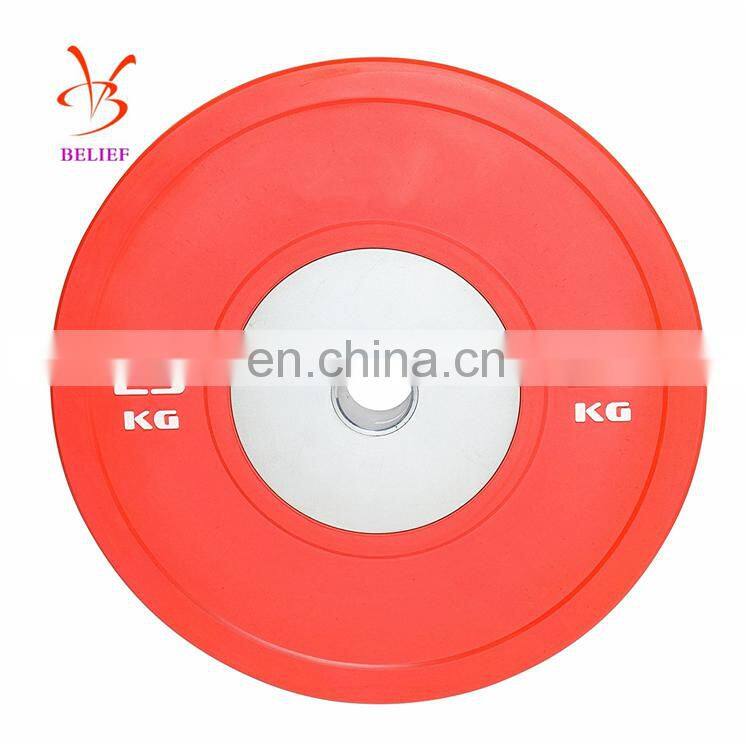 Olympics Barbell Weight Plates Rubber Gym Equipment