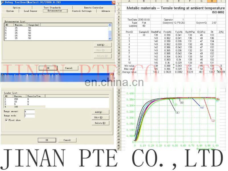 50KN Computer Control Electronic Universal Tensile Testing Machine Price