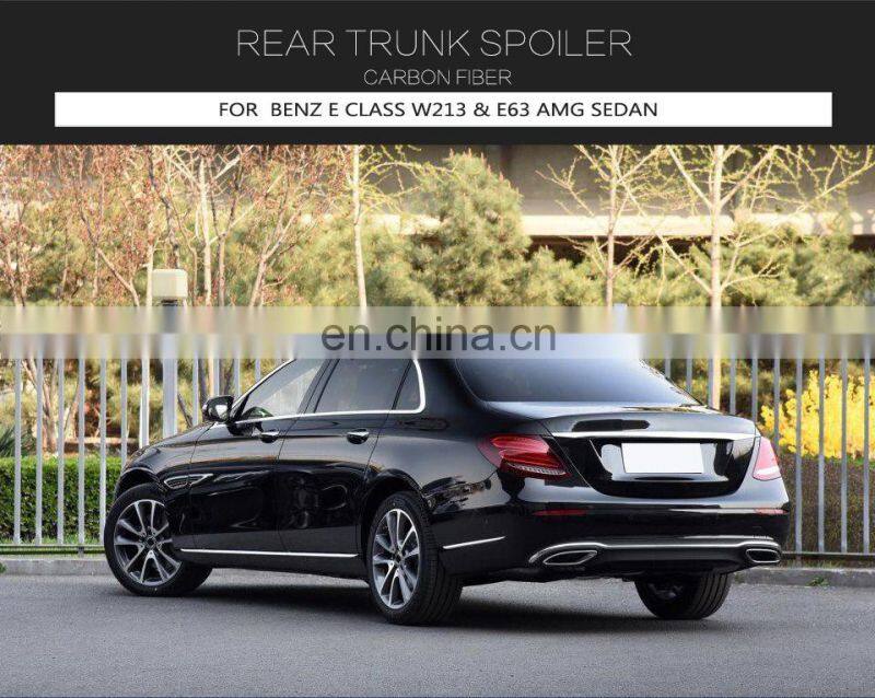 Carbon Fiber Rear Spoiler for Mercedes Benz W213 E200 E350 E63 AMG Sedan 16-19