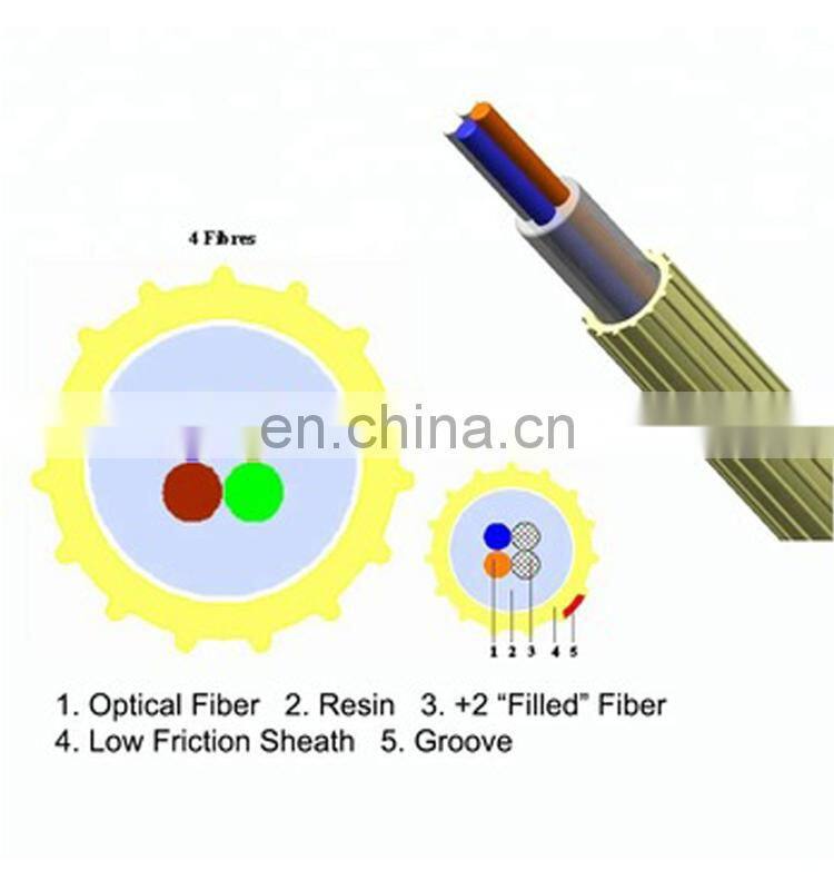 guangdong underwater 6f 64 96 core G657a1 air blow cables price list per meter in pakistan 6mm 3mm plastic fiber optic cable