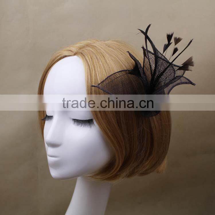 Wholesale Ladies Decorate Headwear Sinamay Flower