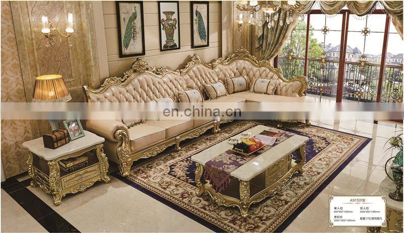China antique gold master bed room furniture bedroom set luxury royal