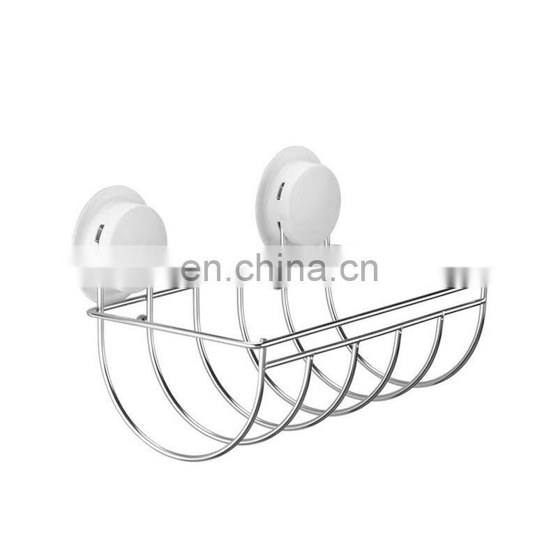 Double suction cup strong space-saving shelves for bathroom