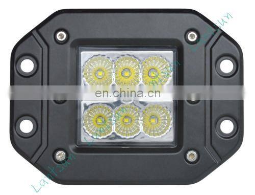 Lantsun LED814FC 4.8inch spot/flood 8 /60 degree For jeep for wrangler auto flash led light led offroad light Aluminum Alloy