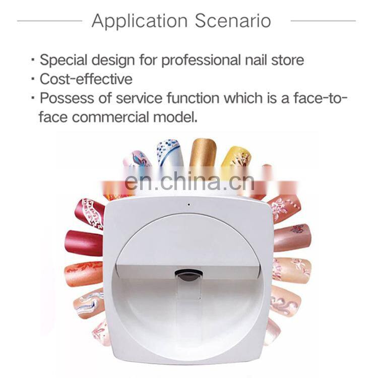 Sales colorful surfical drawing semi permanent digital nail art printer 3d device machine price
