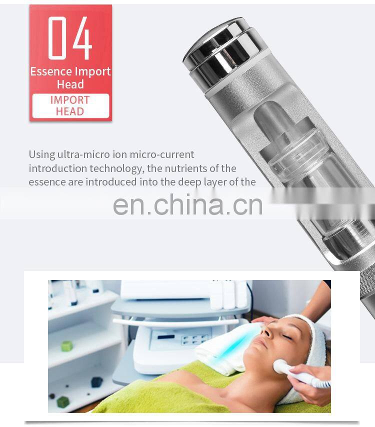 9 IN 1 Hydrogen Oxygen Jet Small Bubble Instrument Facial Cleansing Hydration Face Lift Activate Collagen Skin Care Machine