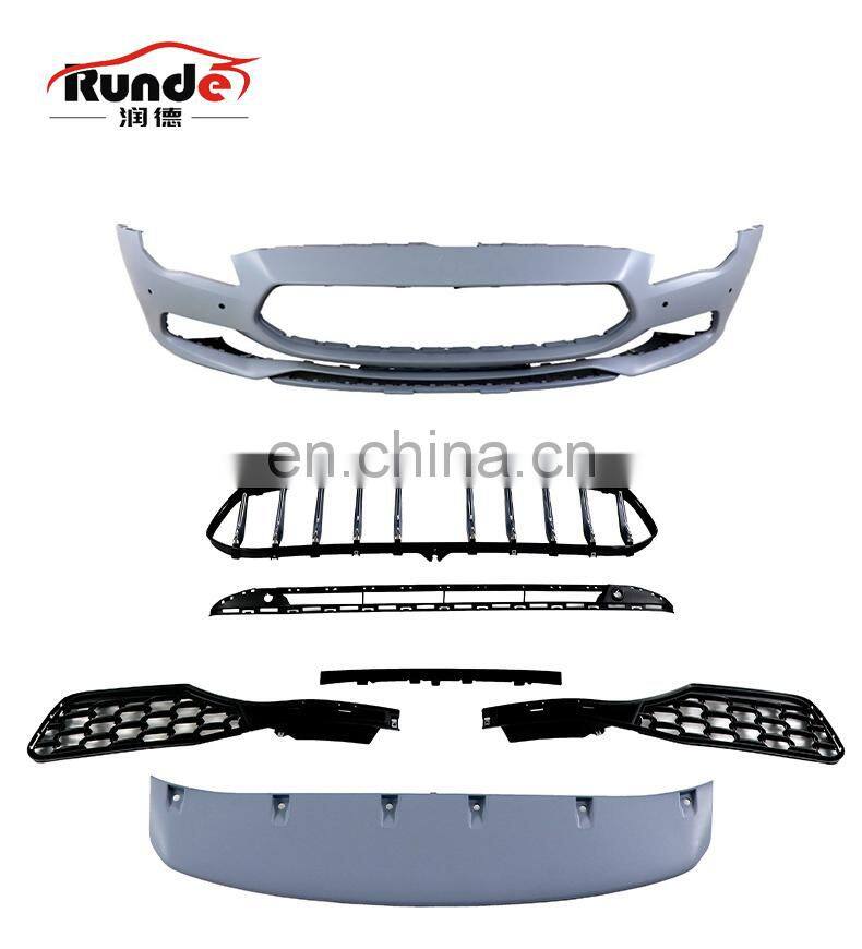Runde ABS Material Auto Car Body Kit For 2013-2016 Maserati Quattroporte Upgrade to 18-20 New Style body kit