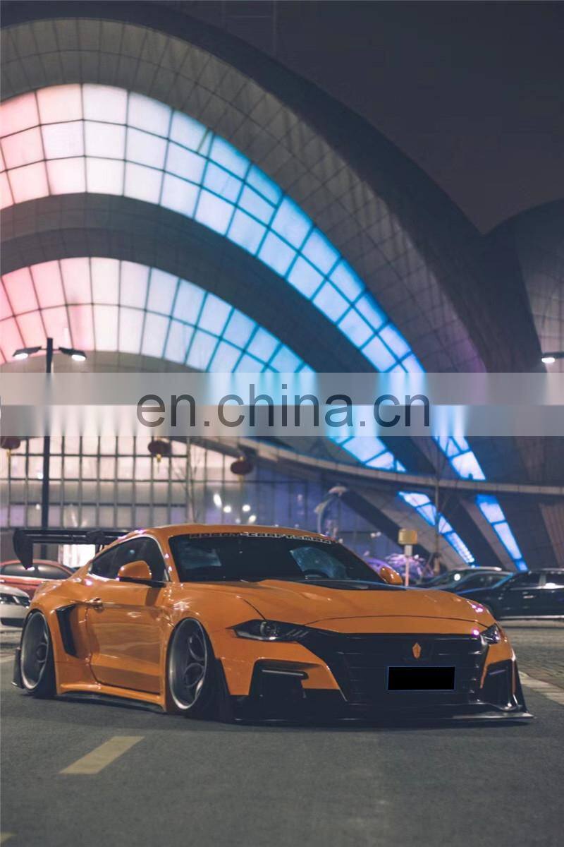 Runde High Quality For Ford Mustang Modified Dawn M1 Wide Body Kit Robot Front Bumper Hood Spoiler Rear Lip