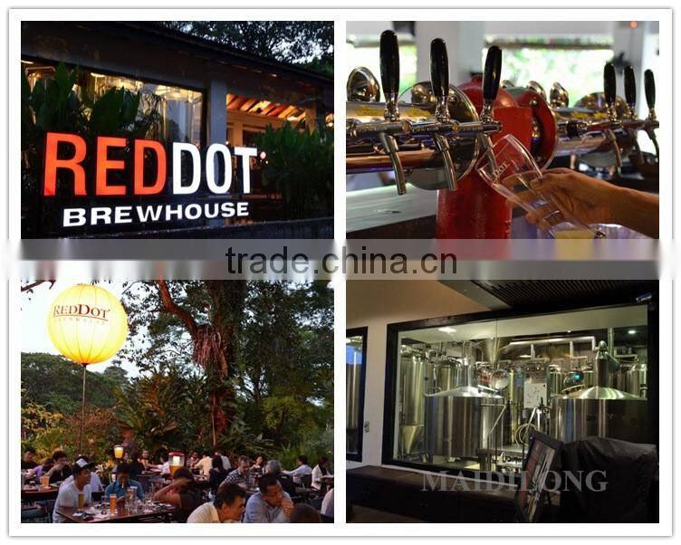 Mini stainless steel jacket 60 degree conical fermentation tank