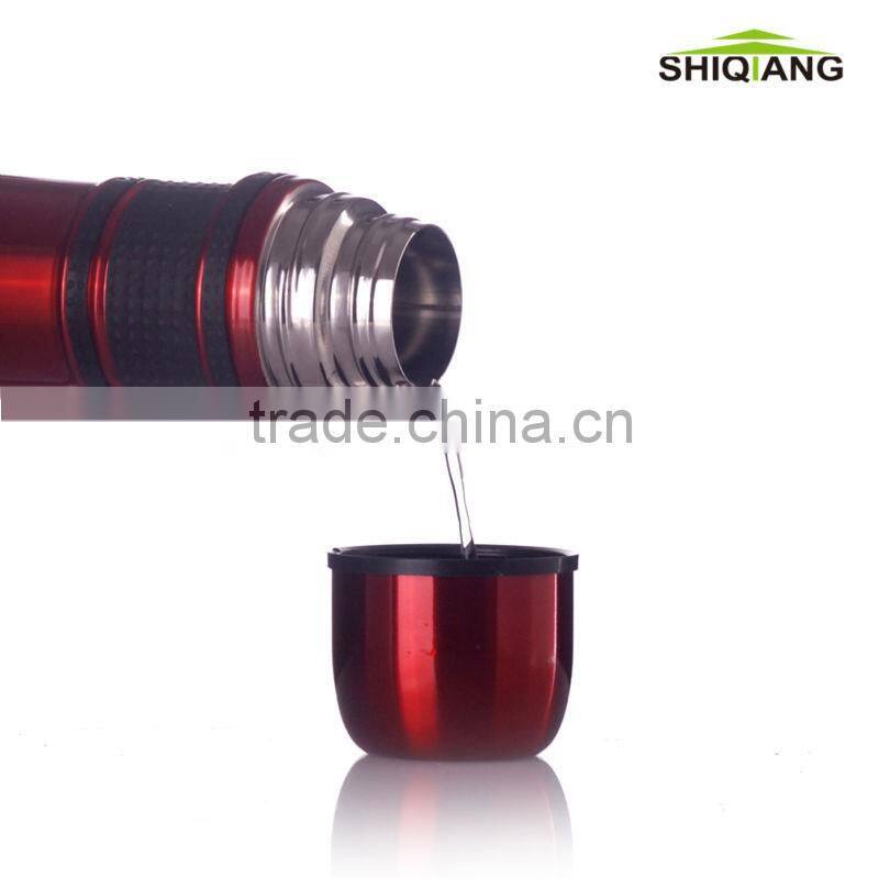 750ml double wall stainless steel vacuum water bottles with rubber
