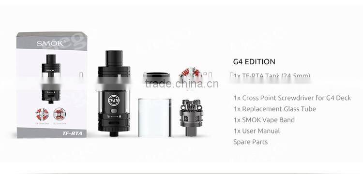 100% Original Smoktech TF-RTA Tank G4 with 4.5ml Huge Vapor Atomizer Wholesale