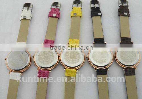 hot sale gift watch for Women's Eiffel Tower Pattern Diamante Dial Leather Band Quartz Analog Wrist Watch