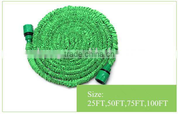 Expanding elastic garden watering hose