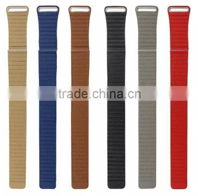 high quality link Bracelet Strap leather loop for Fitbit Blaze tracker Smart Fitness Watch band