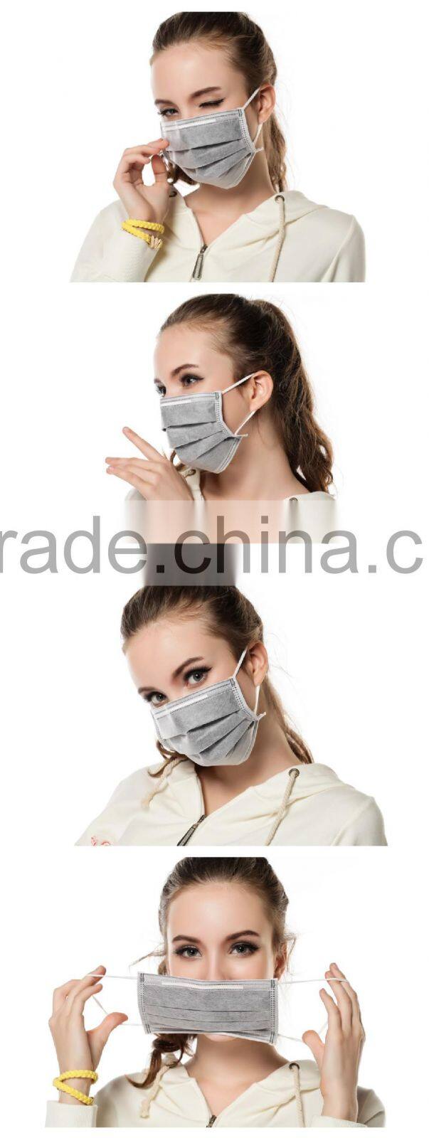 CM China manufacturer disposable non woven 3ply 17.5* 9.5 face mask brand