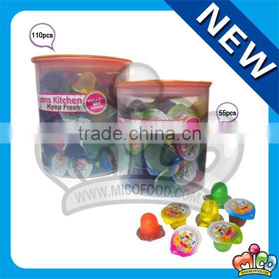 fruit flavor jelly in crisper