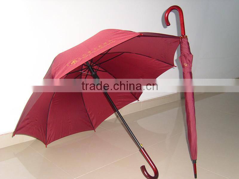 wooden shaft and wooden handle umbrella