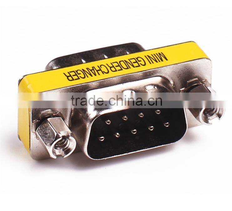 Serial Port Connector of Joint RS232 DB9 9-Pin Adapter Male to Male