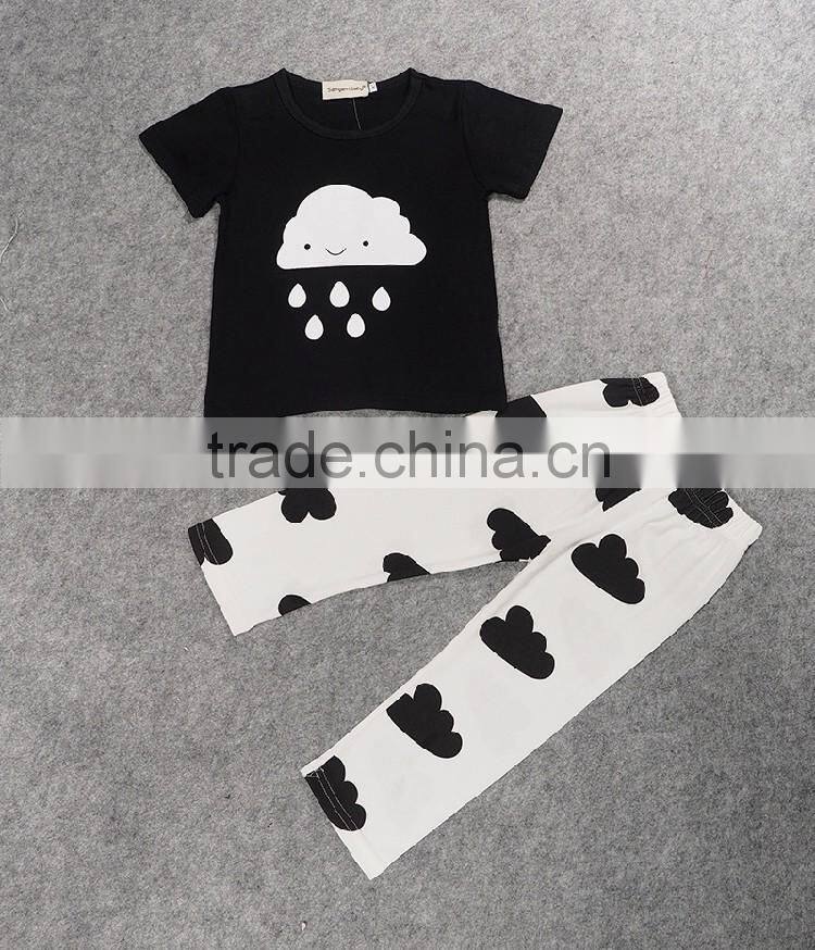 2016 New Style Summer Kids Clothing Sets Infant Toddler Boys Children 100% Cotton Clothes Sets For 12M-4Y