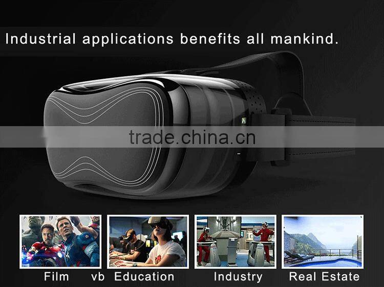 2016 Andriod 4.4 system black and white color vr all in one Omimo vr virtual reality glasses with a high immersion