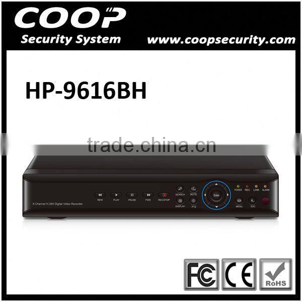 Cheap DVR 16CH Full Real Time 1080P CIF Full D1 CMS H.264 8CH Network DVR