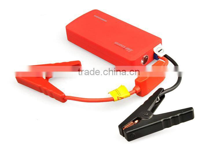 12000 mAh Portable Car Jump Starter and power bank for digital device with smart clamp