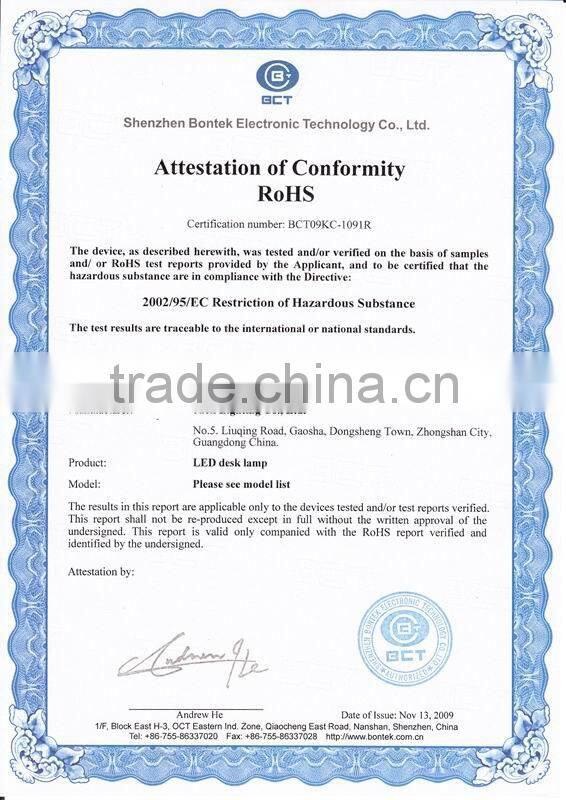 7W study led table lamps JK837 Folding adjust long arm antique table lamp